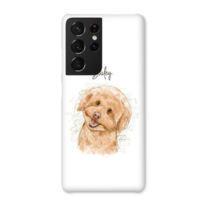 Scribble: Custom One Pet Phone Case - Paw & Glory - Dog Portraits - Pet Portraits