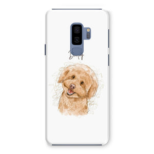 Scribble: Custom One Pet Phone Case - Paw & Glory - Dog Portraits - Pet Portraits