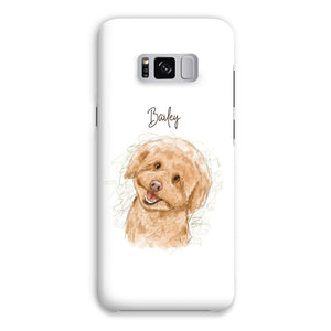 Scribble: Custom One Pet Phone Case - Paw & Glory - Dog Portraits - Pet Portraits