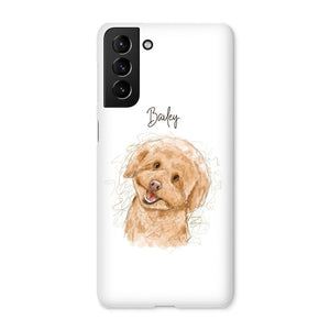 Scribble: Custom One Pet Phone Case - Paw & Glory - Dog Portraits - Pet Portraits