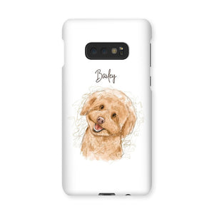 Scribble: Custom One Pet Phone Case - Paw & Glory - Dog Portraits - Pet Portraits