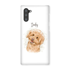 Scribble: Custom One Pet Phone Case - Paw & Glory - Dog Portraits - Pet Portraits