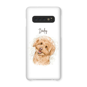 Scribble: Custom One Pet Phone Case - Paw & Glory - Dog Portraits - Pet Portraits