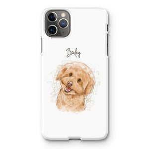 Scribble: Custom One Pet Phone Case - Paw & Glory - Dog Portraits - Pet Portraits