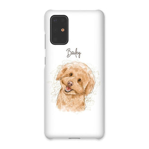 Scribble: Custom One Pet Phone Case - Paw & Glory - Dog Portraits - Pet Portraits