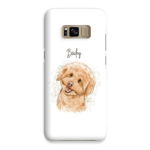 Scribble: Custom One Pet Phone Case - Paw & Glory - Dog Portraits - Pet Portraits