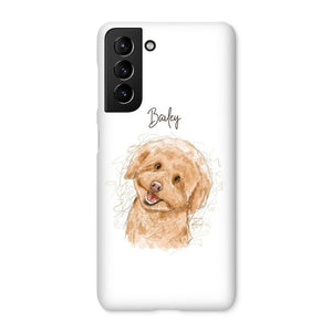 Scribble: Custom One Pet Phone Case - Paw & Glory - Dog Portraits - Pet Portraits