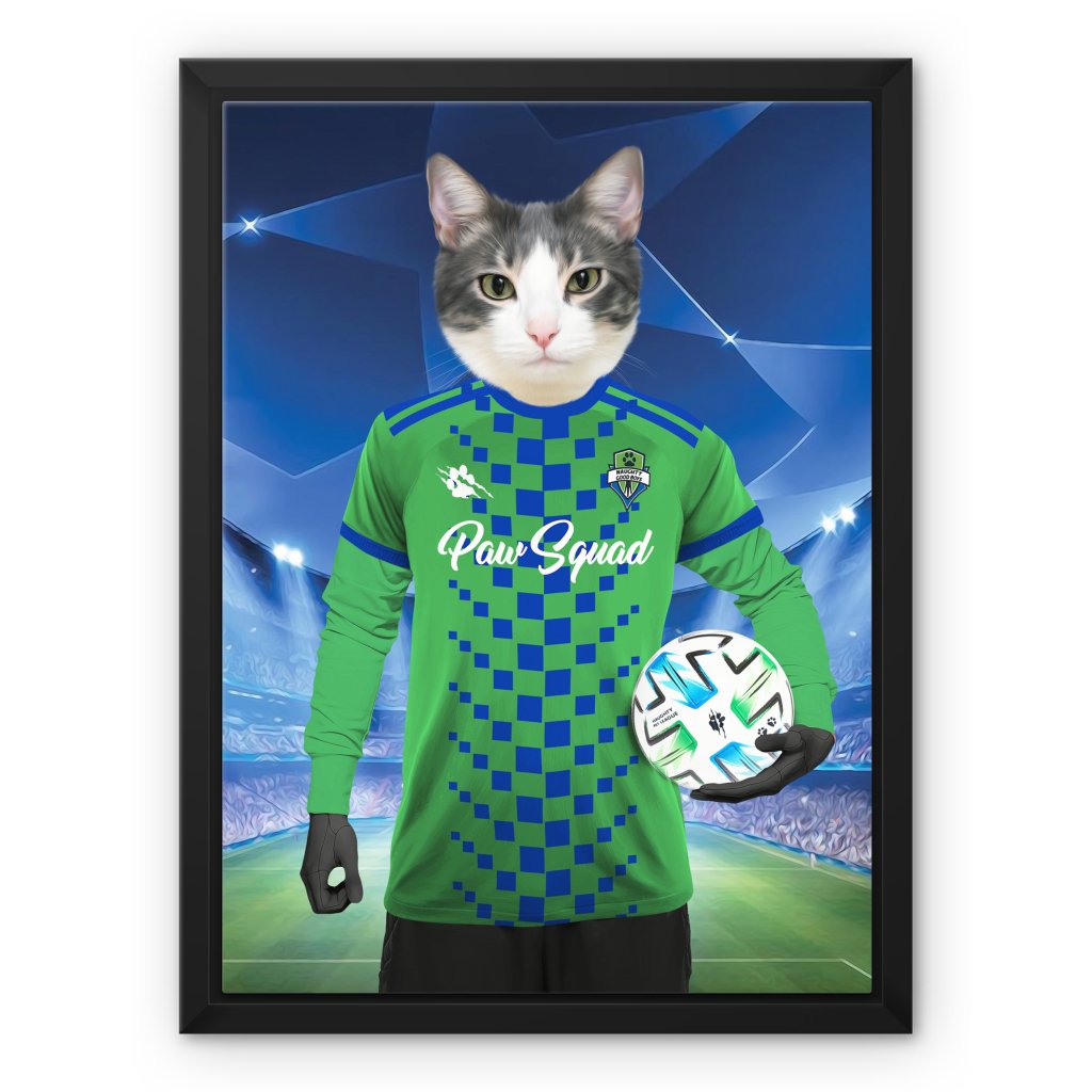 Seattle Scratchers Football Club: Custom Pet Canvas - Paw & Glory - Dog Portraits - Pet Portraits