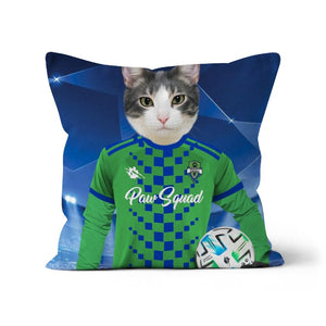 Seattle Scratchers Football Club: Custom Pet Pillow - Paw & Glory - Dog Portraits - Pet Portraits