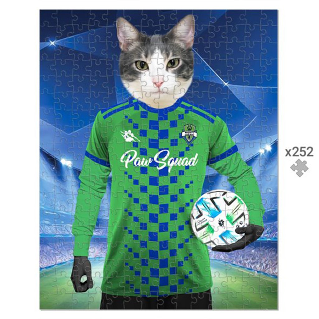 Seattle Scratchers Football Club: Custom Pet Puzzle - Paw & Glory - Dog Portraits - Pet Portraits