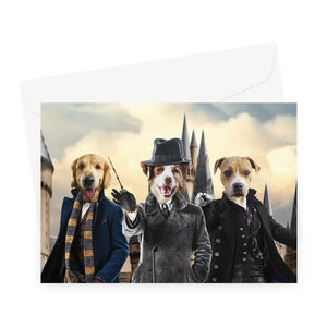 Secrets of Dumbledore: Custom Pet Greeting Card - Paw & Glory - Dog Portraits - Pet Portraits