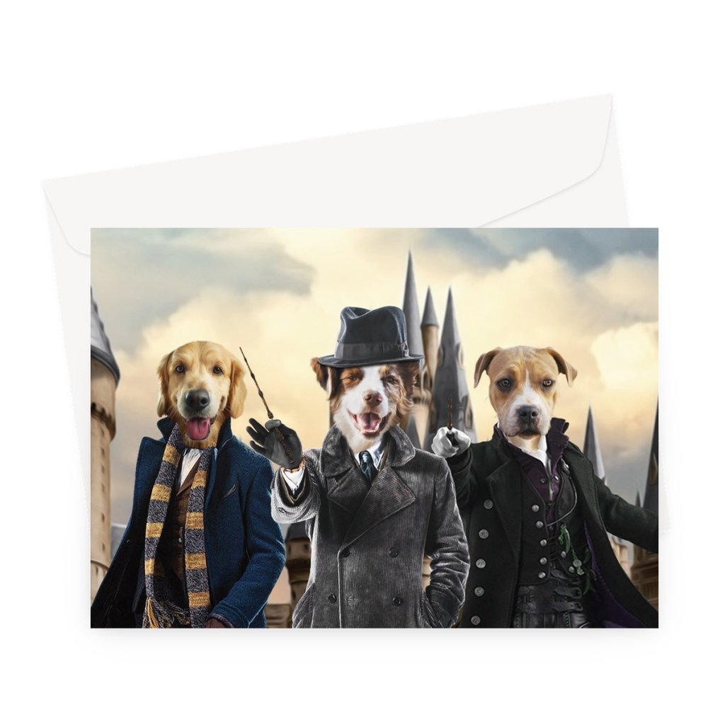 Secrets of Dumbledore: Custom Pet Greeting Card - Paw & Glory - #pet portraits# - #dog portraits# - #pet portraits uk#