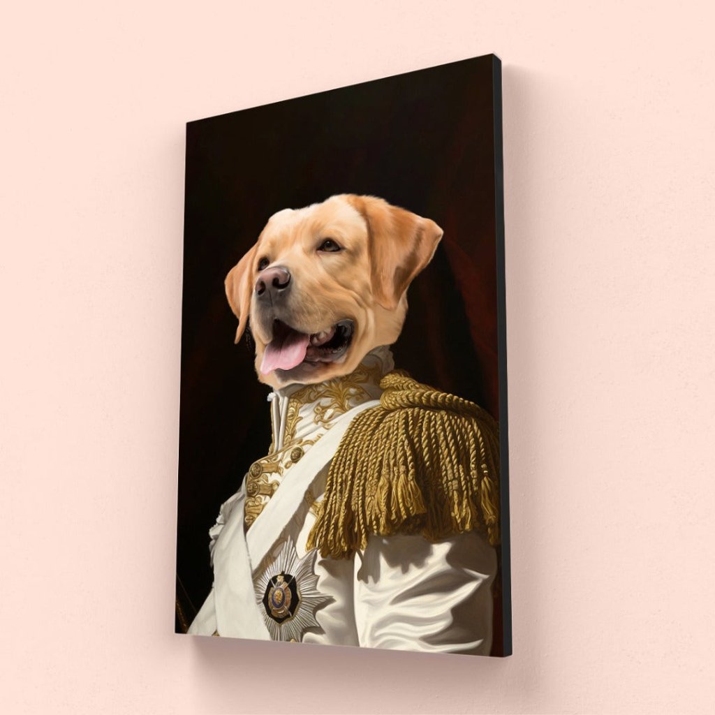 Sergeant Major: Custom Pet Canvas - Paw & Glory - Dog Portraits - Pet Portraits