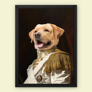 Sergeant Major: Custom Pet Canvas - Paw & Glory - Dog Portraits - Pet Portraits