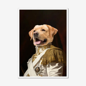 Sergeant Major: Custom Pet Portrait - Paw & Glory - Dog Portraits - Pet Portraits