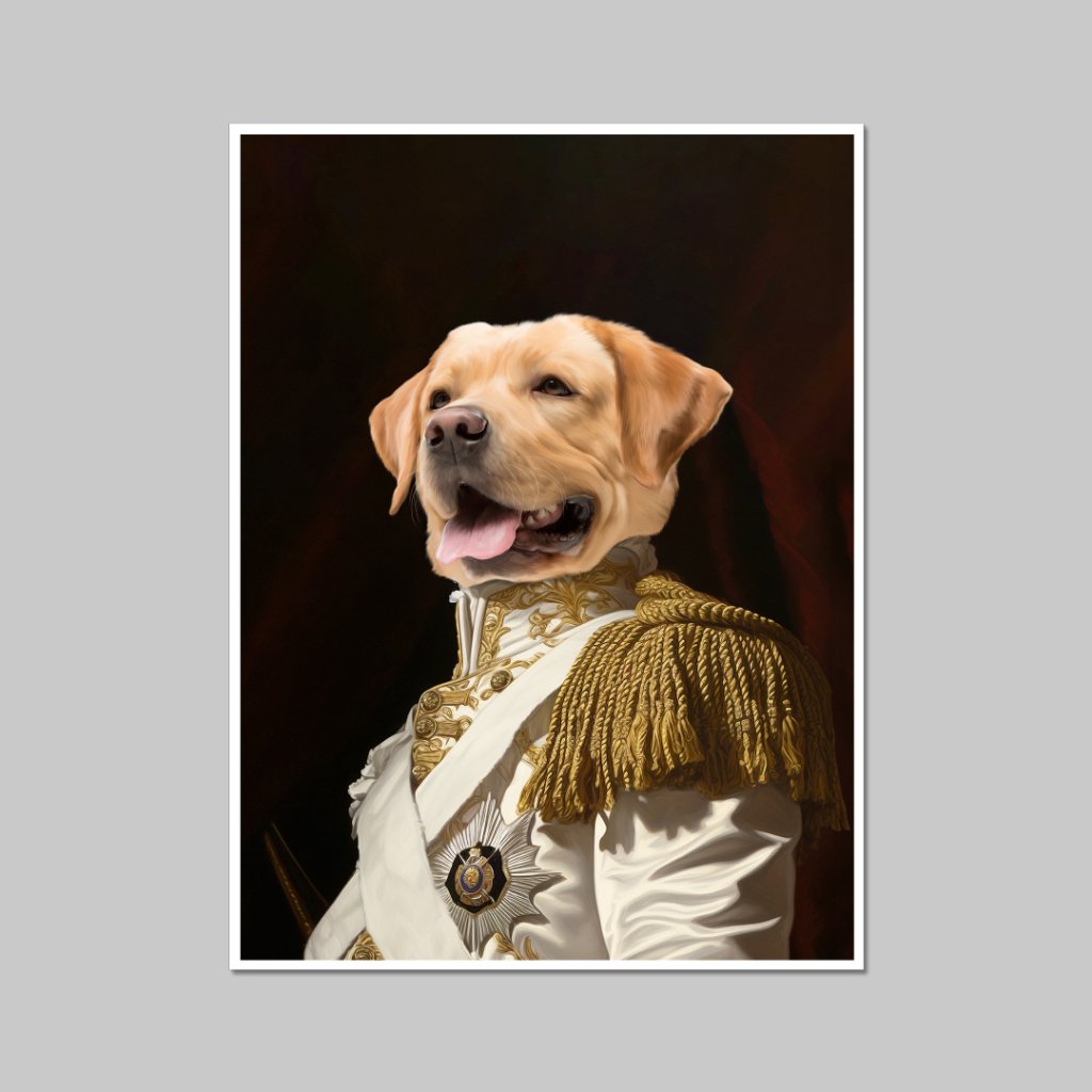 Sergeant Major: Custom Pet Poster - Paw & Glory - Dog Portraits - Pet Portraits