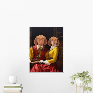 Shakespeare Couple: Custom Pet Poster - Paw & Glory - Dog Portraits - Pet Portraits