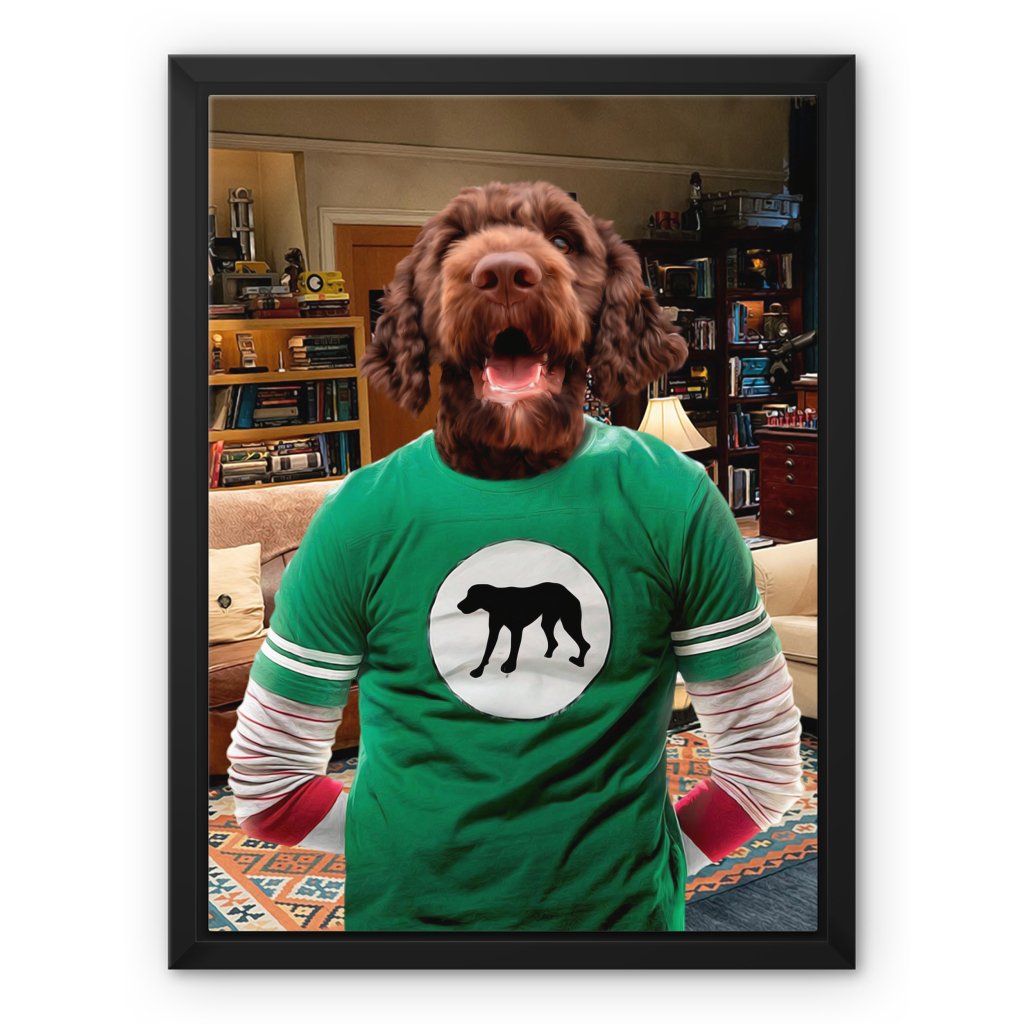 Sheldon Cooper (Big Bang Theory): Custom Pet Canvas - Paw & Glory - Dog Portraits - Pet Portraits