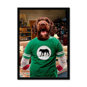 Sheldon Cooper (Big Bang theory): Custom Pet Portrait - Paw & Glory - Dog Portraits - Pet Portraits