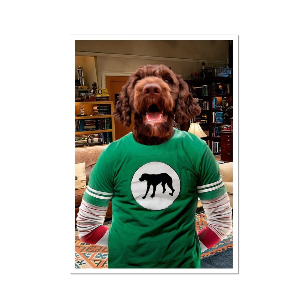 Sheldon Cooper (Big Bang Theory): Custom Pet Poster - Paw & Glory - Dog Portraits - Pet Portraits