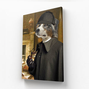 Sherlock Holmes: Custom Pet Canvas - Paw & Glory - Dog Portraits - Pet Portraits