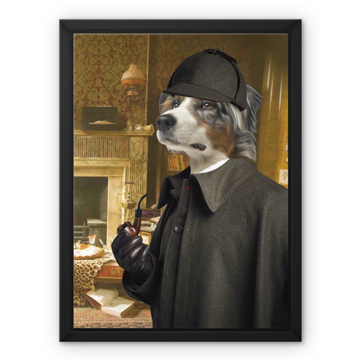 Sherlock Holmes: Custom Pet Canvas - Paw & Glory - Dog Portraits - Pet Portraits