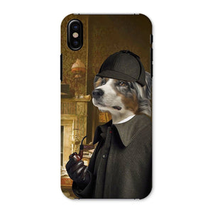 Sherlock Holmes: Custom Pet Phone Case - Paw & Glory - Dog Portraits - Pet Portraits