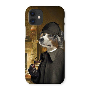 Sherlock Holmes: Custom Pet Phone Case - Paw & Glory - Dog Portraits - Pet Portraits