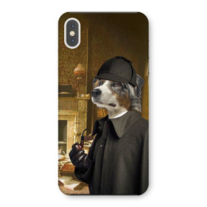 Sherlock Holmes: Custom Pet Phone Case - Paw & Glory - Dog Portraits - Pet Portraits