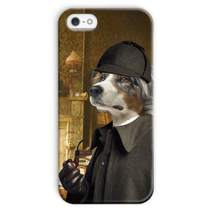 Sherlock Holmes: Custom Pet Phone Case - Paw & Glory - Dog Portraits - Pet Portraits