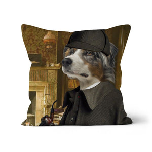 Sherlock Holmes: Custom Pet Pillow - Paw & Glory - Dog Portraits - Pet Portraits