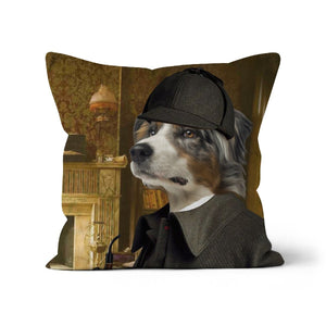 Sherlock Holmes: Custom Pet Pillow - Paw & Glory - Dog Portraits - Pet Portraits