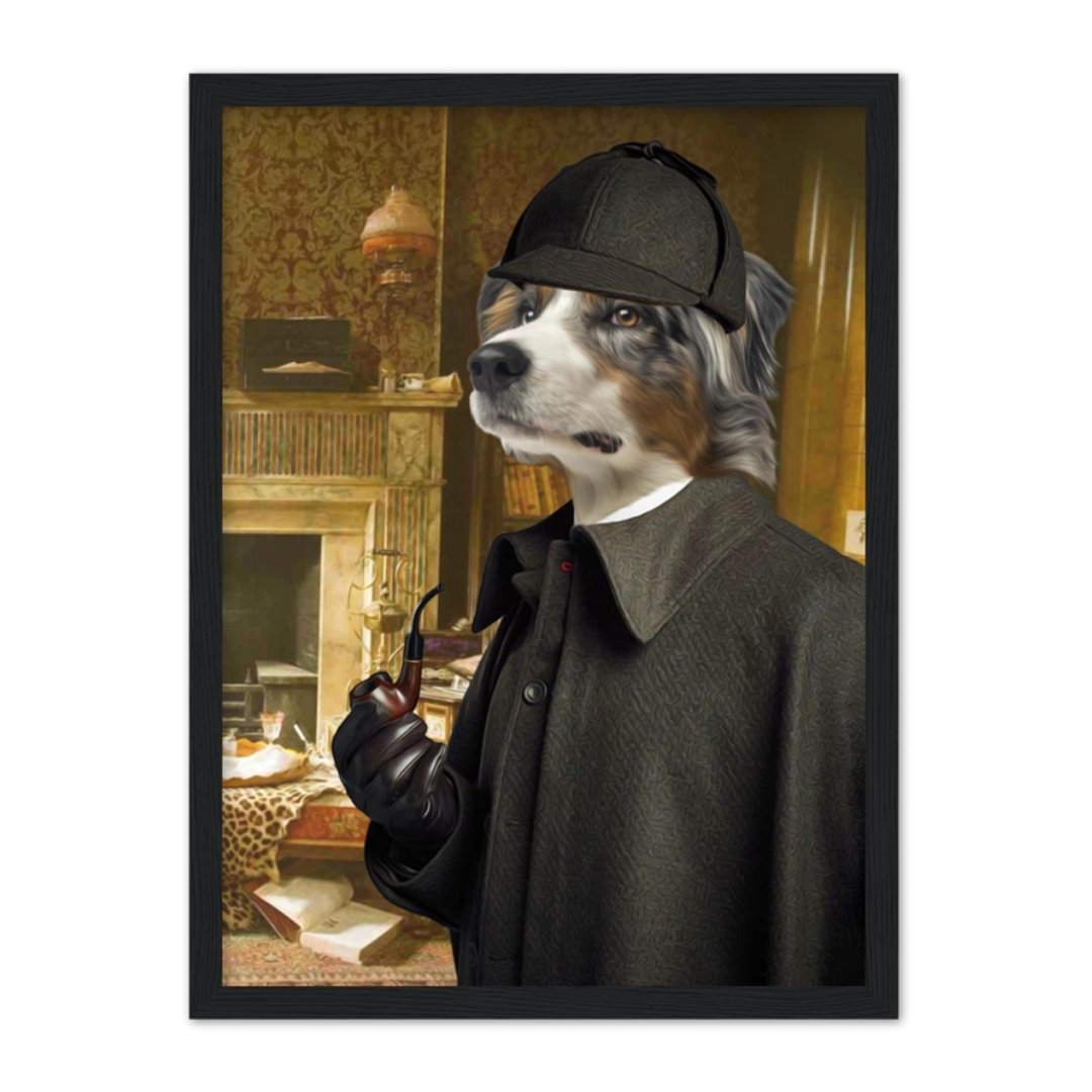 Sherlock Holmes: Custom Pet Portrait - Paw & Glory - Dog Portraits - Pet Portraits