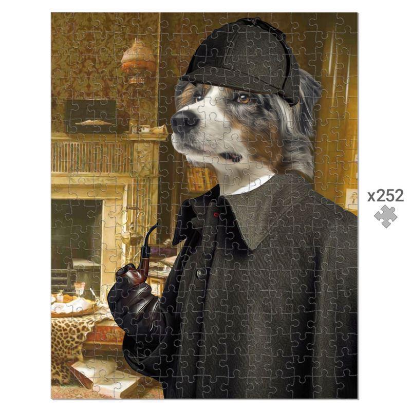 Sherlock Holmes: Custom Pet Puzzle - Paw & Glory - Dog Portraits - Pet Portraits