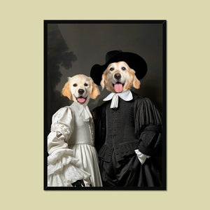 Sir and Dame: Custom Pet Portrait - Paw & Glory - Dog Portraits - Pet Portraits