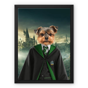 Slytherin (Harry Potter Inspired): Custom Pet Canvas - Paw & Glory - Dog Portraits - Pet Portraits