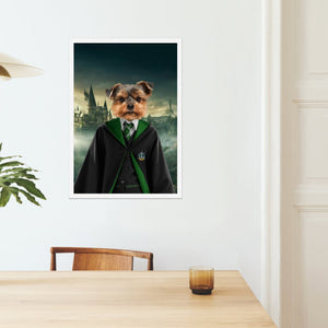 Slytherin (Harry Potter Inspired): Custom Pet Poster - Paw & Glory - Dog Portraits - Pet Portraits