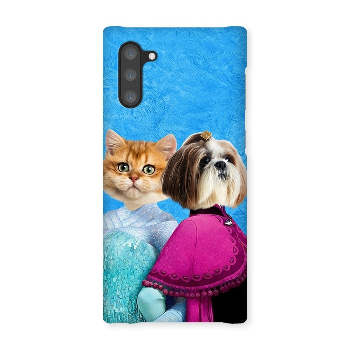 Snow Sisters (Frozen Inspired): Custom Pet Phone Case - Paw & Glory - Dog Portraits - Pet Portraits