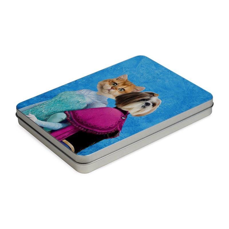 Snow Sisters (Frozen Inspired): Custom Pet Puzzle - Paw & Glory - Dog Portraits - Pet Portraits