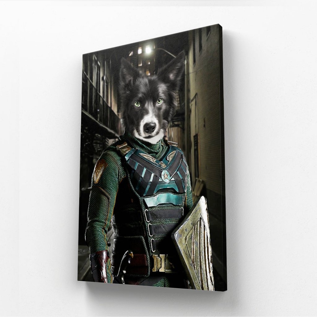 Soldier Boy (The Boys Inspired): Custom Pet Canvas - Paw & Glory - Dog Portraits - Pet Portraits