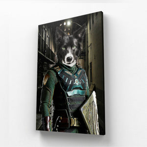 Soldier Boy (The Boys Inspired): Custom Pet Canvas - Paw & Glory - Dog Portraits - Pet Portraits