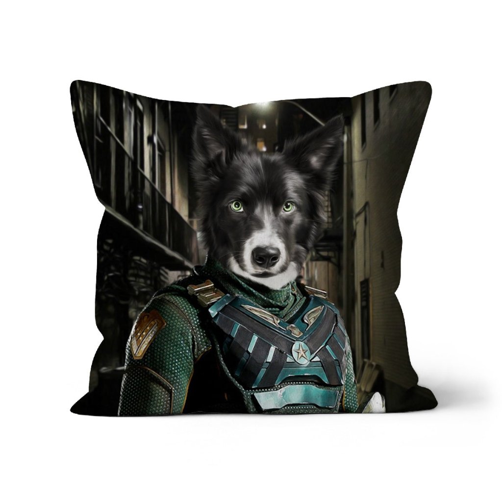 Soldier Boy (The Boys Inspired): Custom Pet Pillow - Paw & Glory - Dog Portraits - Pet Portraits