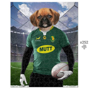 South Africa Rugby Team: Custom Pet Puzzle - Paw & Glory - Dog Portraits - Pet Portraits