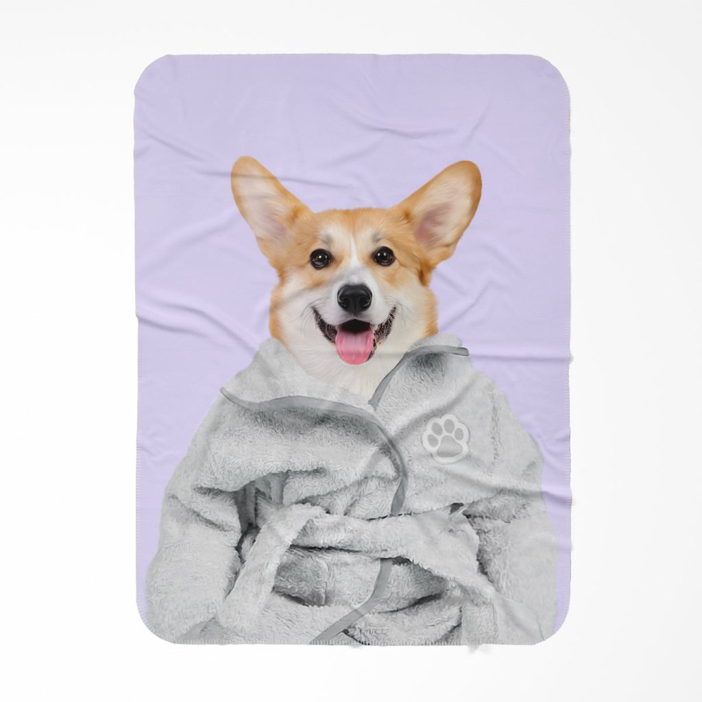 Spa Day: Custom Pet Blanket - Paw & Glory - Dog Portraits - Pet Portraits