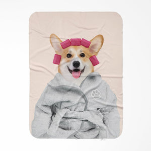 Spa Day: Custom Pet Blanket - Paw & Glory - Dog Portraits - Pet Portraits