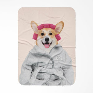 Spa Day: Custom Pet Blanket - Paw & Glory - #pet portraits# - #dog portraits# - #pet portraits uk#