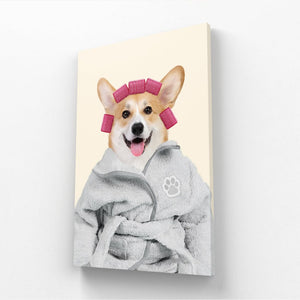 Spa Day: Custom Pet Canvas - Paw & Glory - Dog Portraits - Pet Portraits