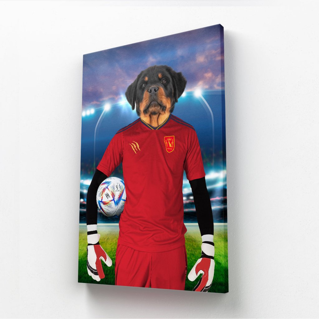 Spain Football Team (FIFA 2022): Custom Pet Canvas - Paw & Glory - Dog Portraits - Pet Portraits