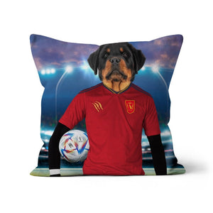 Spain Football Team (FIFA 2022): Custom Pet Pillow - Paw & Glory - Dog Portraits - Pet Portraits