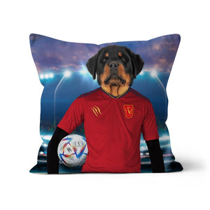 Spain Football Team (FIFA 2022): Custom Pet Pillow - Paw & Glory - Dog Portraits - Pet Portraits